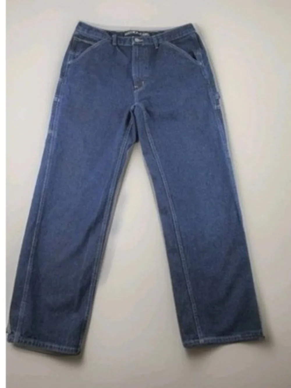 Mens 36x34 Blue Nautica Carpenter Jeans Hammer‎ Loop Relaxed Fit Garage Pants
